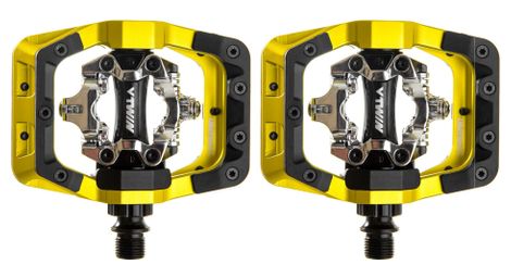 Paire de pedales dmr v twin jaune