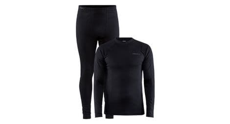 Craft core warm baselayer set schwarz