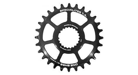 PLATEAU VTT DIRECT MOUNT POUR SHIMANO XTR M9100 - XT M8100 - SLX M7100 TA ONE SH52 28DTS COMP M900 10-11-12V. NOIR