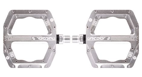 Paire de pedales plates sb3 unicolor 2 argent