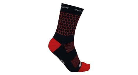 Chaussettes raidlight noir rouge