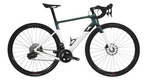 Refurbished produkt - gravel bike 3t exploro racemax sram force etap axs 12v 700 mm weiß grün 2022 51 cm / 157-171cm