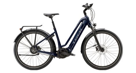 Vélo de ville électrique trek allant+ 9 lowstep enviolo courroie 625 wh 650b bleu foncé 2024