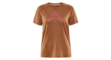 T shirt manches courtes craft adv trail wool femme marron