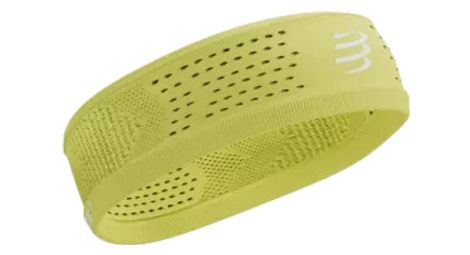 Bandeau compressport thin on off green sheen