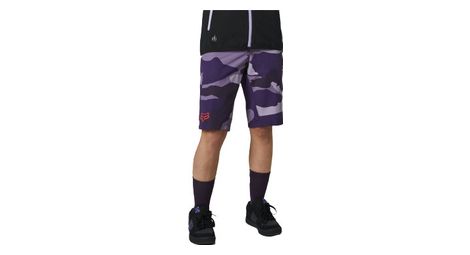 Shorts de camuflaje morado fox ranger para mujer