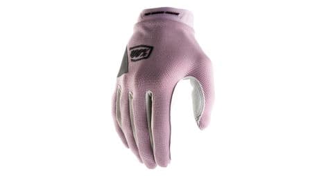 Gants longs 100% ridecamp femme rose