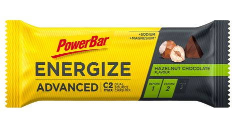 Powerbar energize advanced hazelnoot / chocolade energiereep 55g