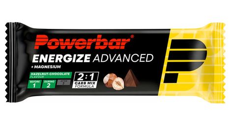 powerbar energize advanced hazelnut chocolate energy bar 55g