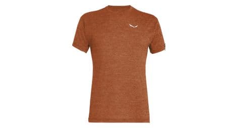 Camiseta tecnica hombre salewa puez melange marron