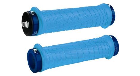 Paire de grips odi troy lee designs signature mtb bleu