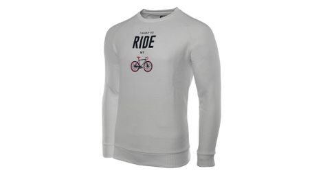 Sweat rubb r i want to ride blanc