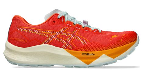 asics fujispeed 3 orange blue men s trail shoes