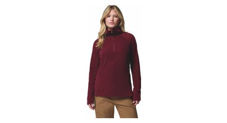 Polaire femme columbia 1/2 zip glacial iv bordeaux