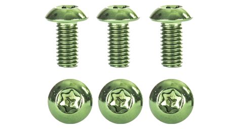 Kit de 6 vis de disque neatt inox m5 x 10mm vert