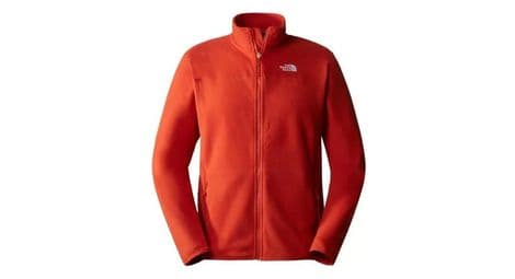 The north face 100 glacier men's fleece orange m