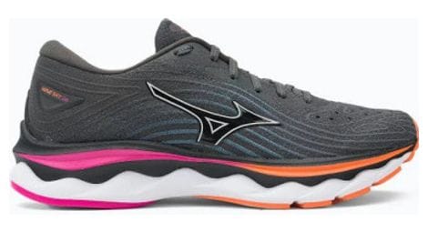 Mizuno wave sky 6 zapatillas de running para mujer rosa gris