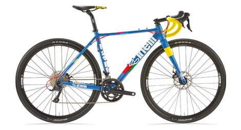 Gravel bike cinelli zydeco lala microshift r9 9v 700 mm bleu