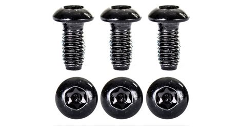 Kit de 6 vis de disque neatt inox m5 x 10mm noir