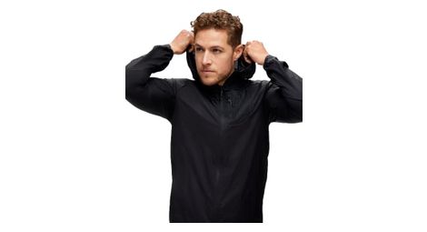 hoka skyflow windbreaker vest black homme