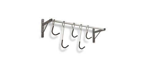 mottez wall mounted sliding bike rack for 5 bikes