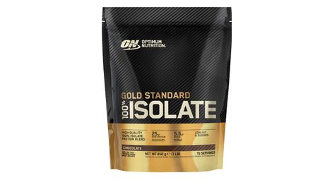 100% isolate gold standard (450g) - optimum nutrition - chocolat -  whey isolate