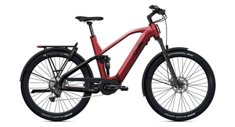 Mtb elettrica o2 feel vern fs adventure 7.1 mid shimano cues 9v 835 wh 27.5'' rosso