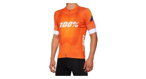 Maillot manches courtes 100% exceeda orange