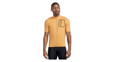 Maillot de manga corta craft adv gravel naranja sable