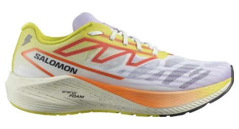 Chaussures running salomon aero volt 2 blanc jaune orange femme