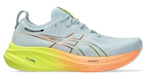 Chaussures running asics gel-nimbus 26 paris bleu orange jaune homme