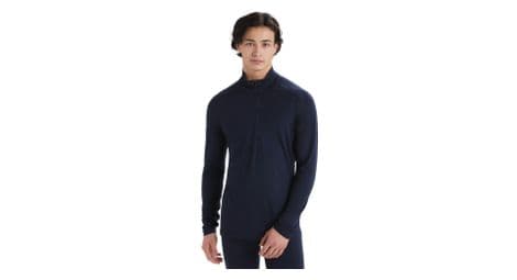 Baselayer icebreaker 1/2 zip merino 200 oasis bleu