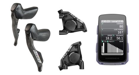 Kit upgrade sram force e1 freins + compteur hammerhead karoo