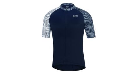 Gore wear c5 short sleeve jersey dark blue/white