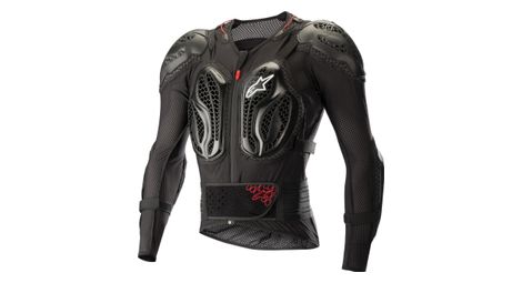 Chaqueta protectora de manga larga alpinestars bionic pro negro rojo
