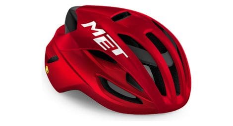 Casque met rivale mips rouge metallic brillant