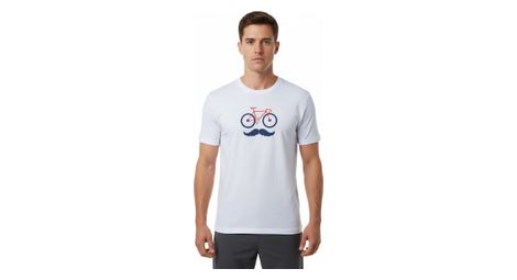 Rubb'r Moustache Short Sleeve T-Shirt White
