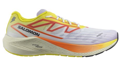 Chaussures running salomon aero volt 2 blanc jaune orange homme