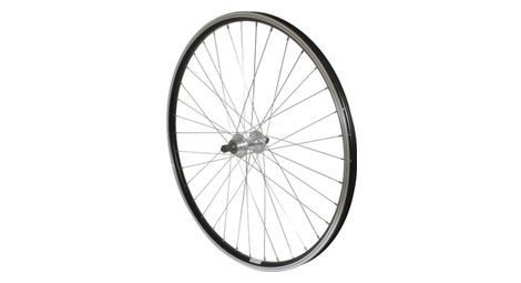 Roue vtt 26 p2r arriere alu noir double paroi moy alu