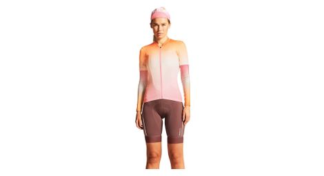 Maillot à manches courtes Craft ADV Endur Graphic Rose/Orange Femme