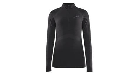 Maillot manches longues 1/2 zip femme craft active intensity zip noir