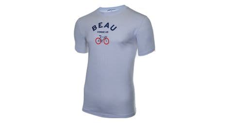 Camiseta blanca de manga corta rubb'r beau