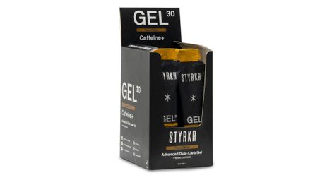 Styrkr gel30 caffeine dual-carb gel énergétique boîte de 12 pièces