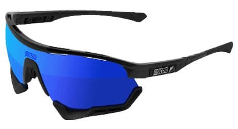 Scicon aerotech xxl glossy black / mirror blue goggles