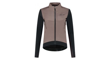 Veste velo hiver rogelli cadence - femme - taupe/noir