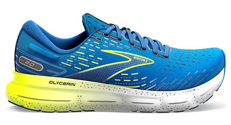 Chaussures de running brooks glycerin 20 bleu jaune