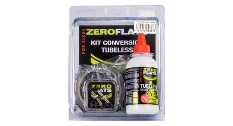 Kit de conversión tubeless zero flats 25mm y sellador 250 ml