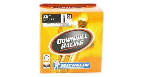Michelin chambre à air vtt c6 dh racing 26x2.1/2.6 valve presta 40mm