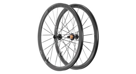 Paire de roues Progress Orbit 380 | 12x100/12x142 mm | Center Lock | Rayon Carbone