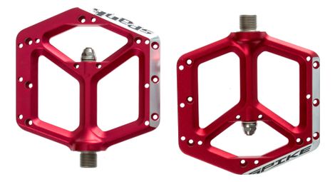 Spank paire de pédales spike rouge